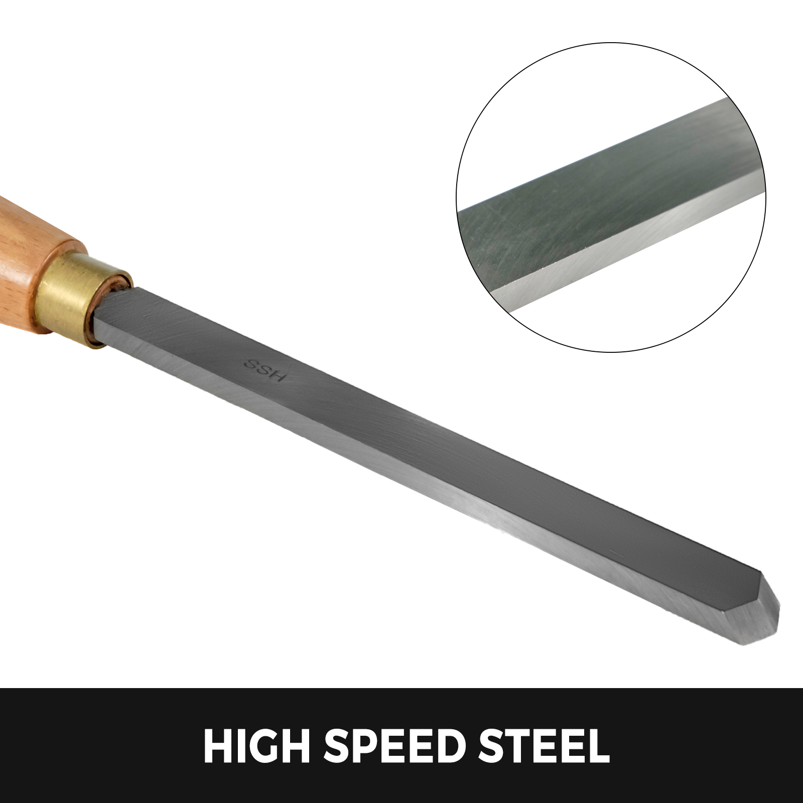 VEVOR Высокоскоростная сталь с долотом без футляра Набор стамесок 8 шт. Инструменты для резьбы по дереву Набор стамесок для резьбы по дереву