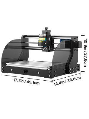 VEVOR CNC 3018 Pro CNC Router 300×180×45 mm CNC Machine 2.5W GRBL Control  Mini Laser Engraver with Offline Controller 3 Axis Laser Engraving Machine