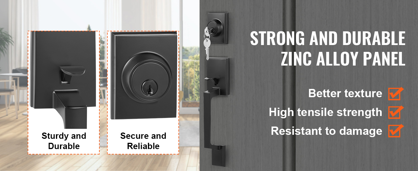 Zinc alloy handle construction detail