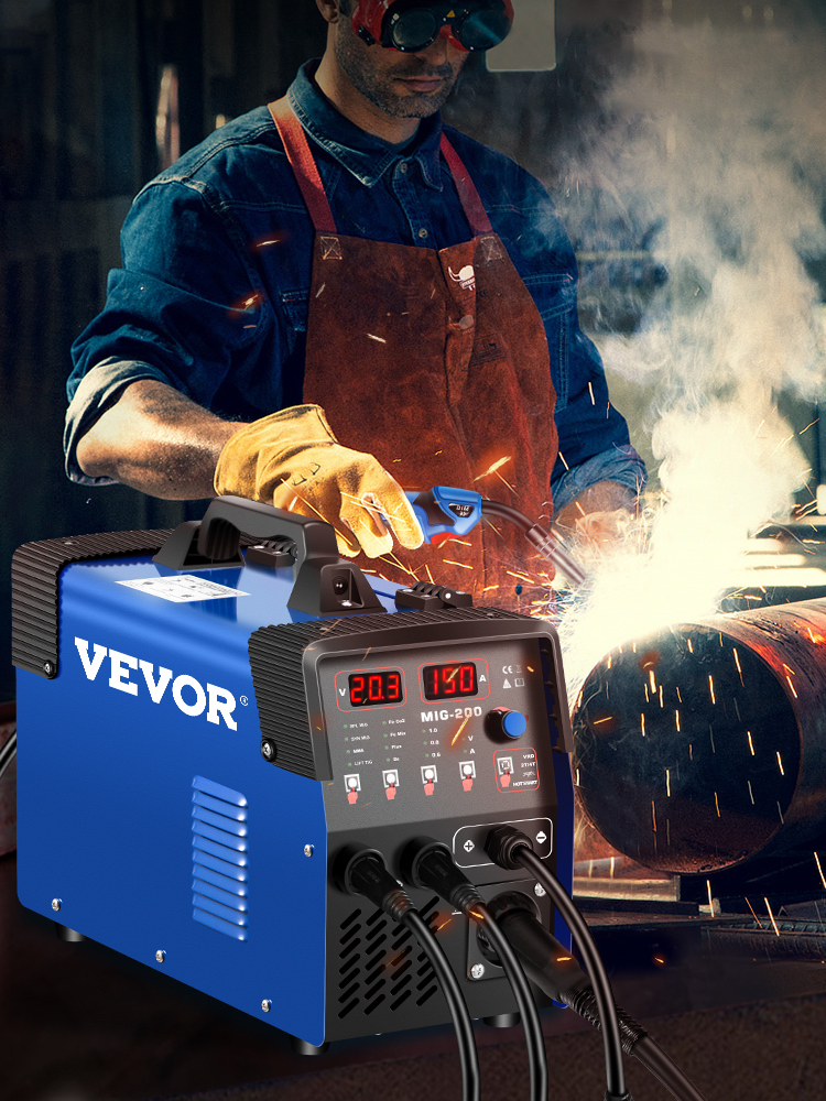 VEVOR MIG Welder 200A Welding Machine 3 in 1 Combo MMA/MIG/LIFT