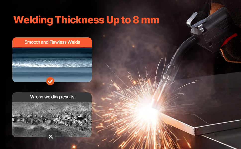 thumbnail image 2 of 130Amp Gasless Flux Core MIG Welder - IGBT Inverter Technology, Welds Up To 8mm Steel, Portable 2 of 4