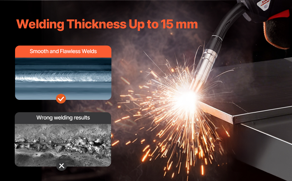 MIG Welder 200Amps Welding Machine 4-in-1 Gas MIG/Flux Core MIG/Stick ...