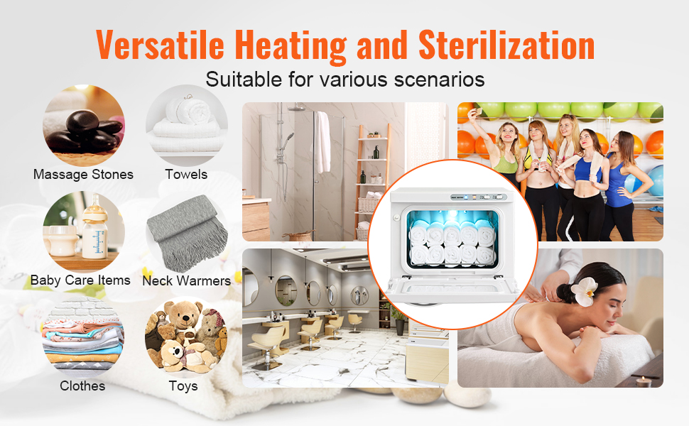 Calentador de toallas calientes, gabinete profesional de gran capacidad de  23 litros, calentadores de toallas de spa 2 en 1 para tratamientos