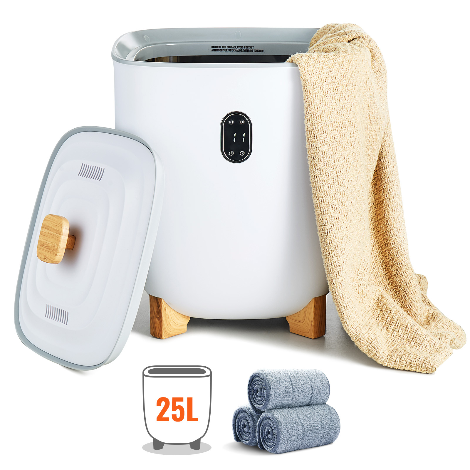 25L Towel Warmer Bucket with LED Screen