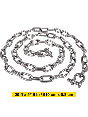 boat anchor chain,20ft,5/16in