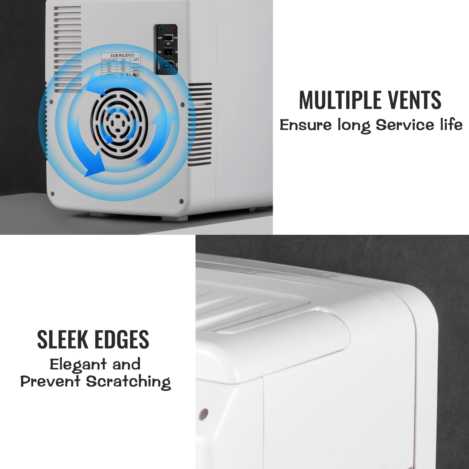 VEVOR Mini réfrigérateur, refroidisseur portable 15 litres, réfrigérateur  de soins de la peau bleu, réfrigérateur compact