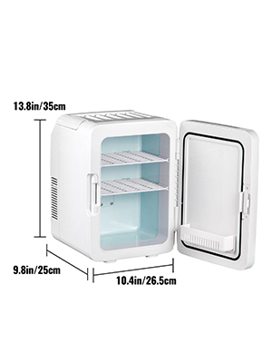 VEVOR VEVOR Mini Nevera Pequeña Portátil 220V/12V 48W 10L Mini Refrigerador  Compacto 26x25x35cm Mini-Frigorífico Portátil Rosa con Función de Frío y  Calor para Maquillaje Cuidado la Piel Material ABS Coche