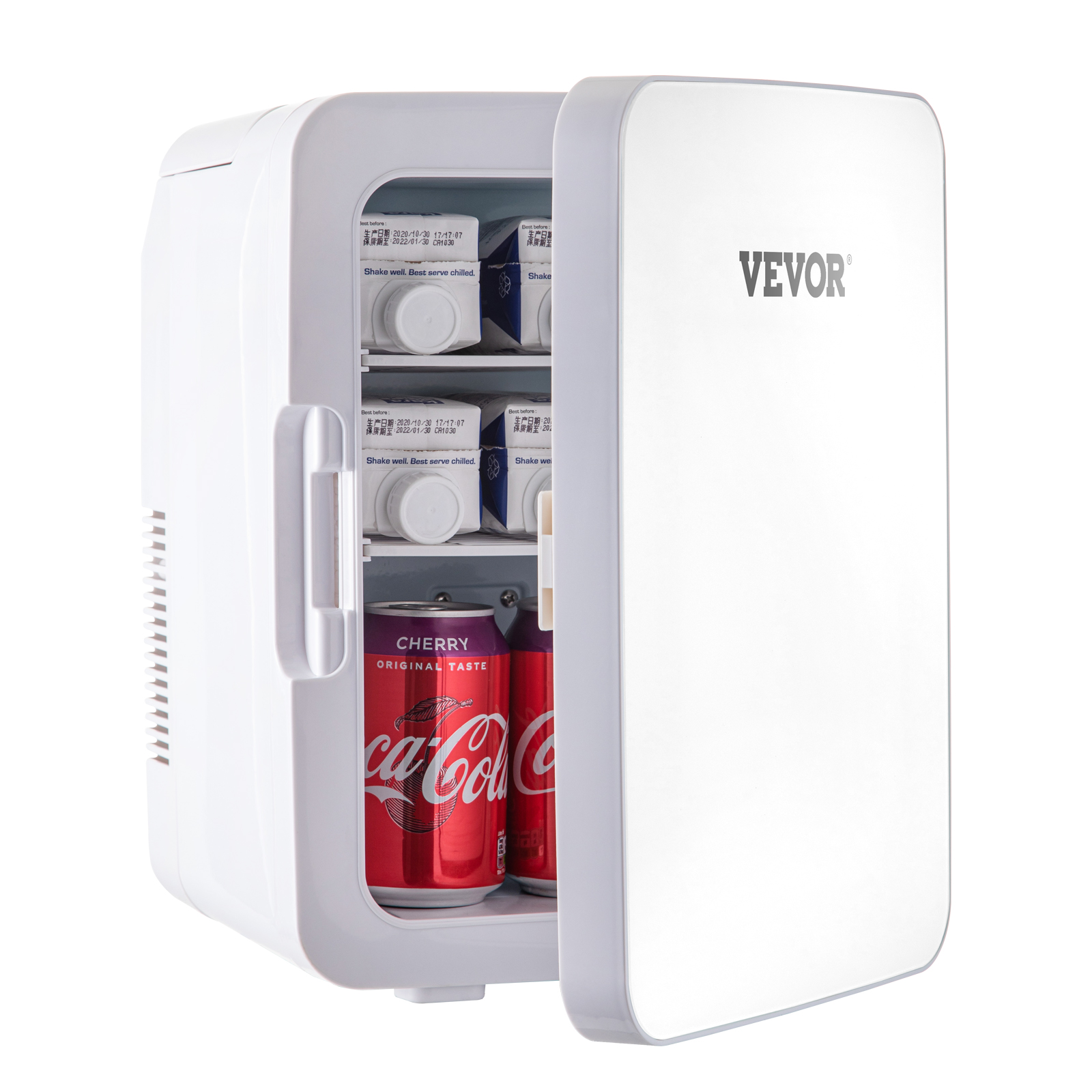 EU Gaeirt Mini-frigo Réfrigérateur Portatif à Double Contrôle Chaud et Froid 10L Réfrigérateur à Une Porte en Or Réfrigérateur Personnel de Voiture 12V pour Boisson Médicaments Maison et Voyage 