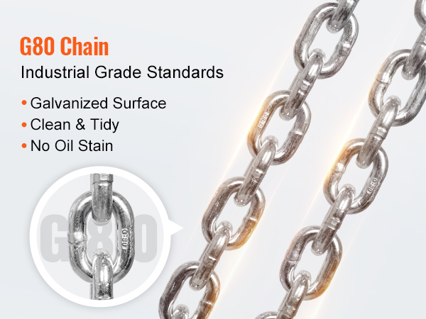 VEVOR Manual Lever Chain Hoist, 1/2 Ton 1100 lbs Capacity 5 FT Come Along, G80 Galvanized Carbon Steel with Weston Double-Pawl Brake, Auto Chain Leading & 360° Rotation Hook, for Garage Factory Dock main image 0