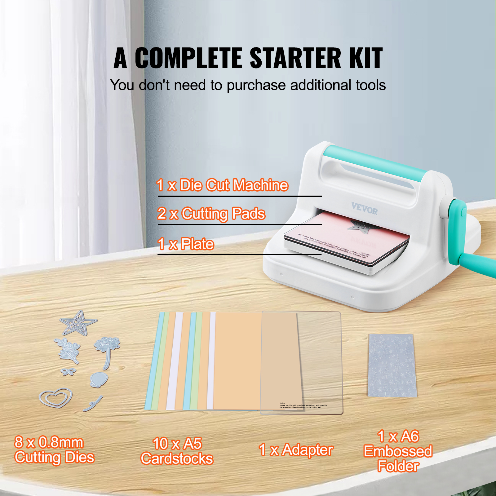 Manual Die Cutting Embossing Machine 6"/9" Opening Art Craft Scrapbooking - Picture 5 of 26