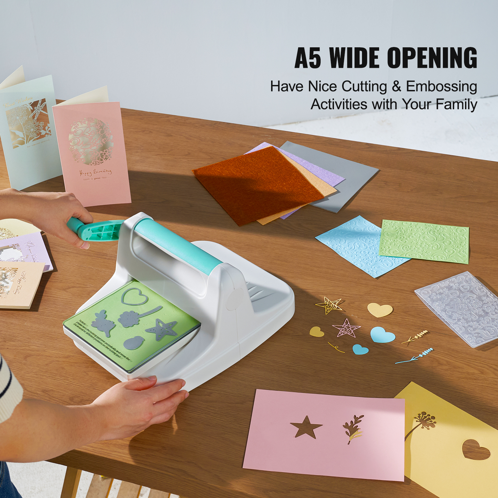 Manual Die Cutting Embossing Machine 6"/9" Opening Art Craft Scrapbooking - Picture 6 of 26