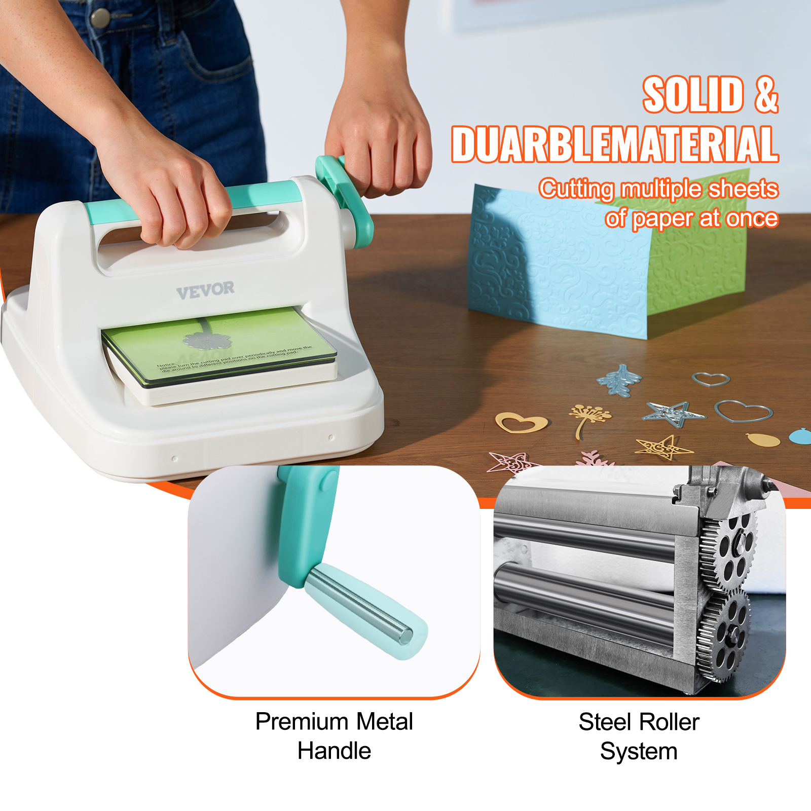 Manual Die Cutting Embossing Machine 6"/9" Opening Art Craft Scrapbooking - Picture 8 of 26