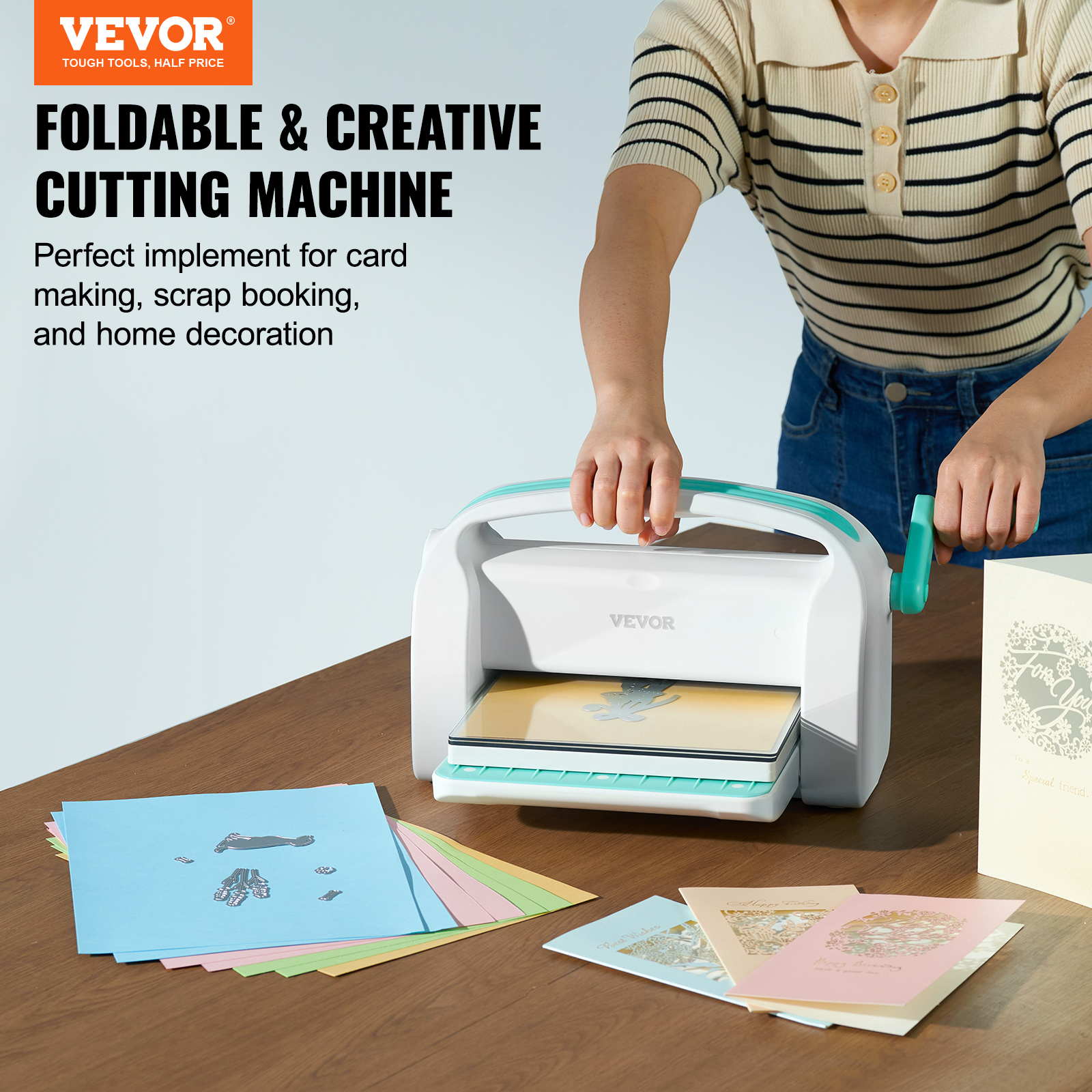 Manual Die Cutting Embossing Machine 6"/9" Opening Art Craft Scrapbooking - Picture 16 of 26