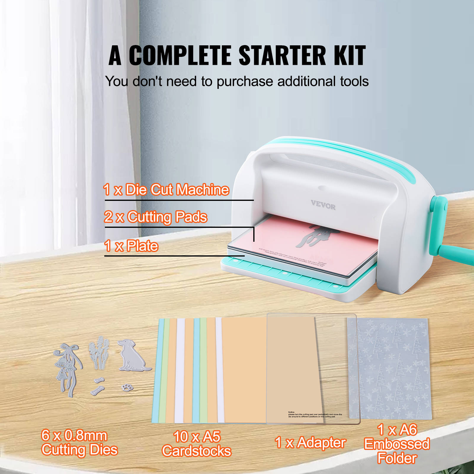 Manual Die Cutting Embossing Machine 6"/9" Opening Art Craft Scrapbooking - Picture 17 of 26
