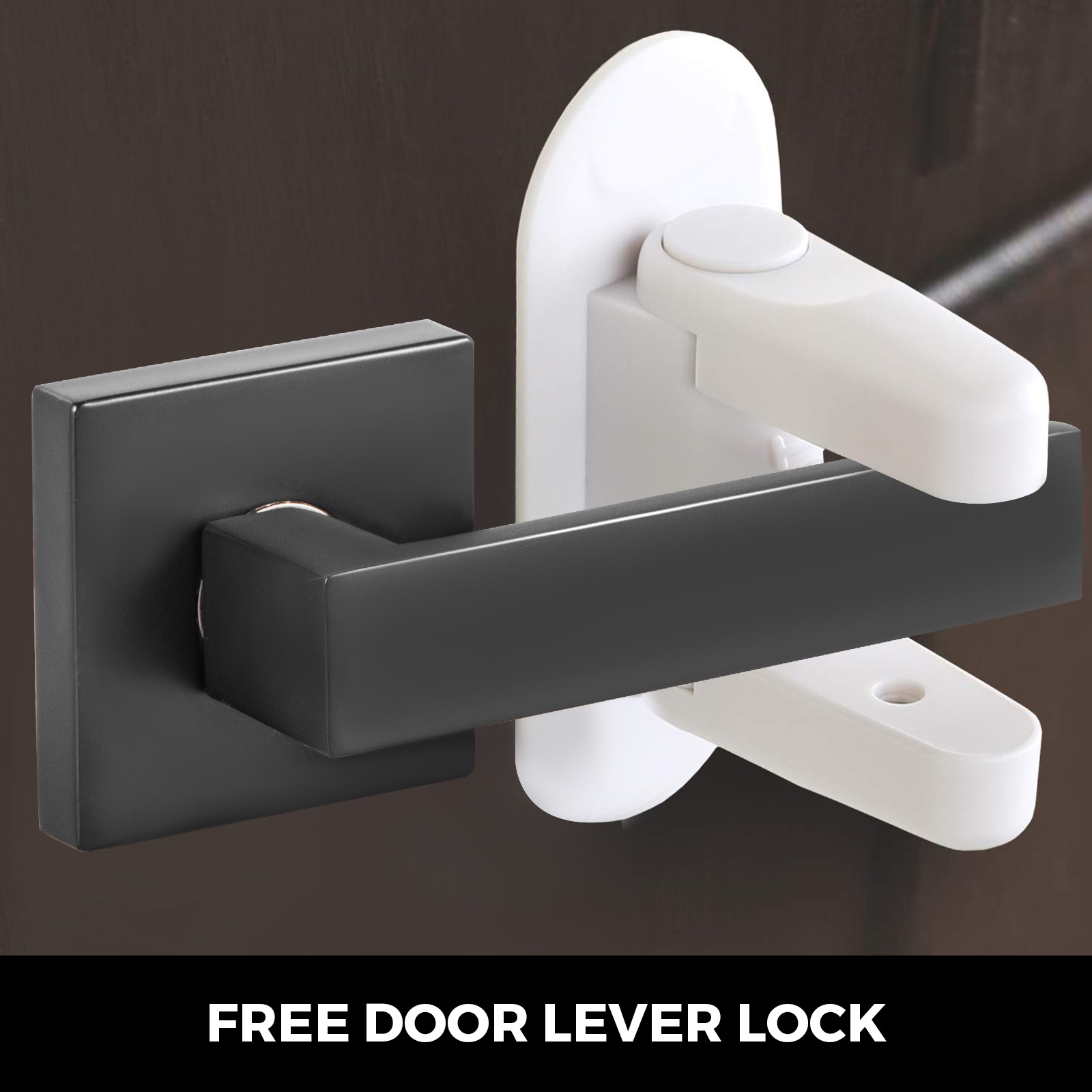 VEVOR Passage Door Lever 5 Pack Passage Door Handle Matte Black Lever ...