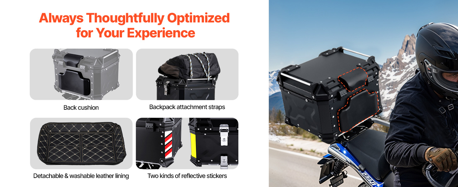 Motorcycle Top Case A100 2.5w