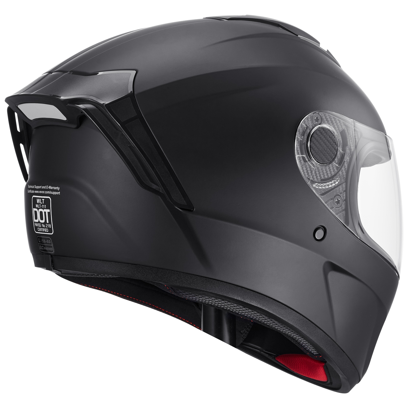 VEVOR Motorcycle Full Face Modular 3/4 Helmets for Mini-bike Scooter DOT Unisex - Picture 96 of 110