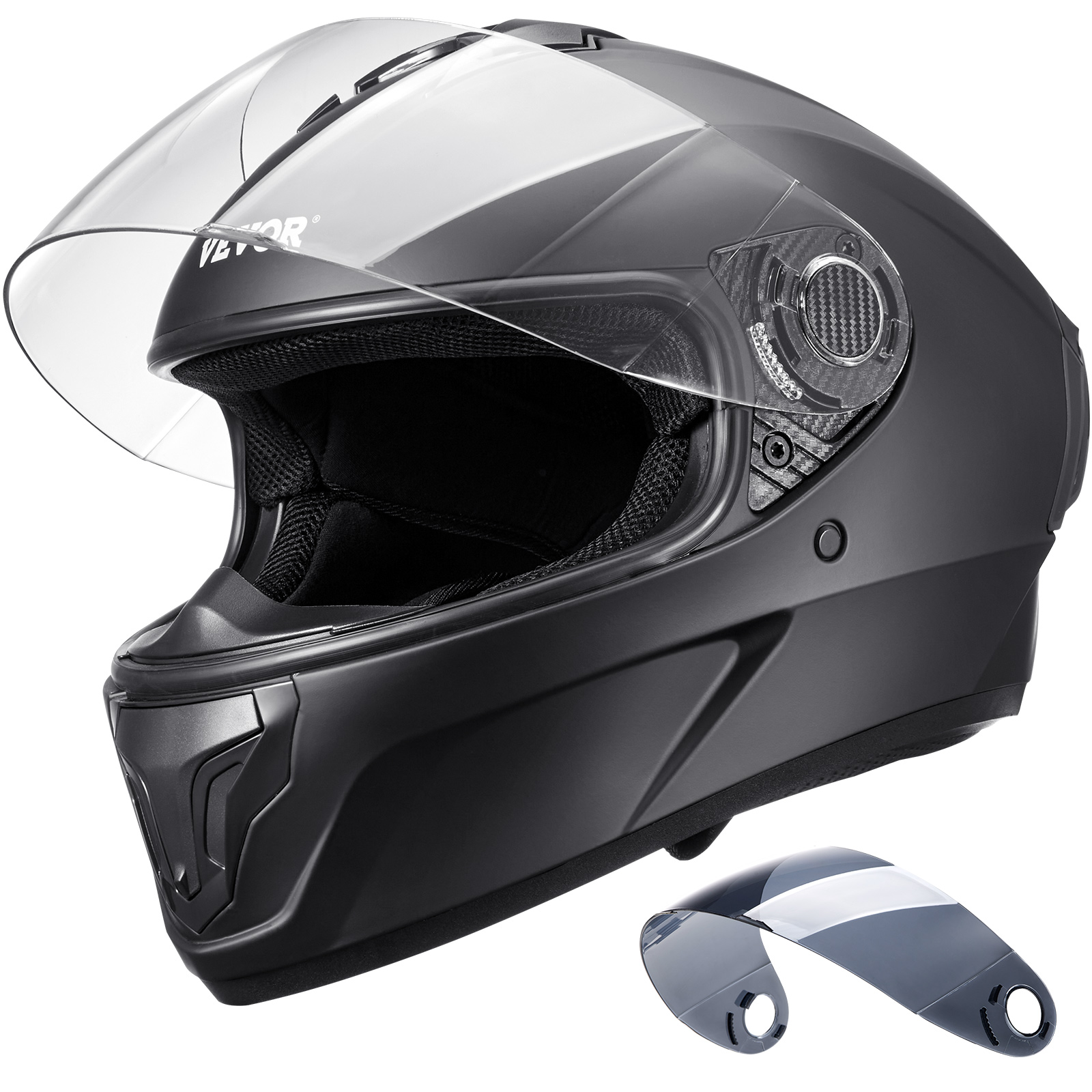 VEVOR Motorcycle Full Face Modular 3/4 Helmets for Mini-bike Scooter DOT Unisex - Picture 99 of 110