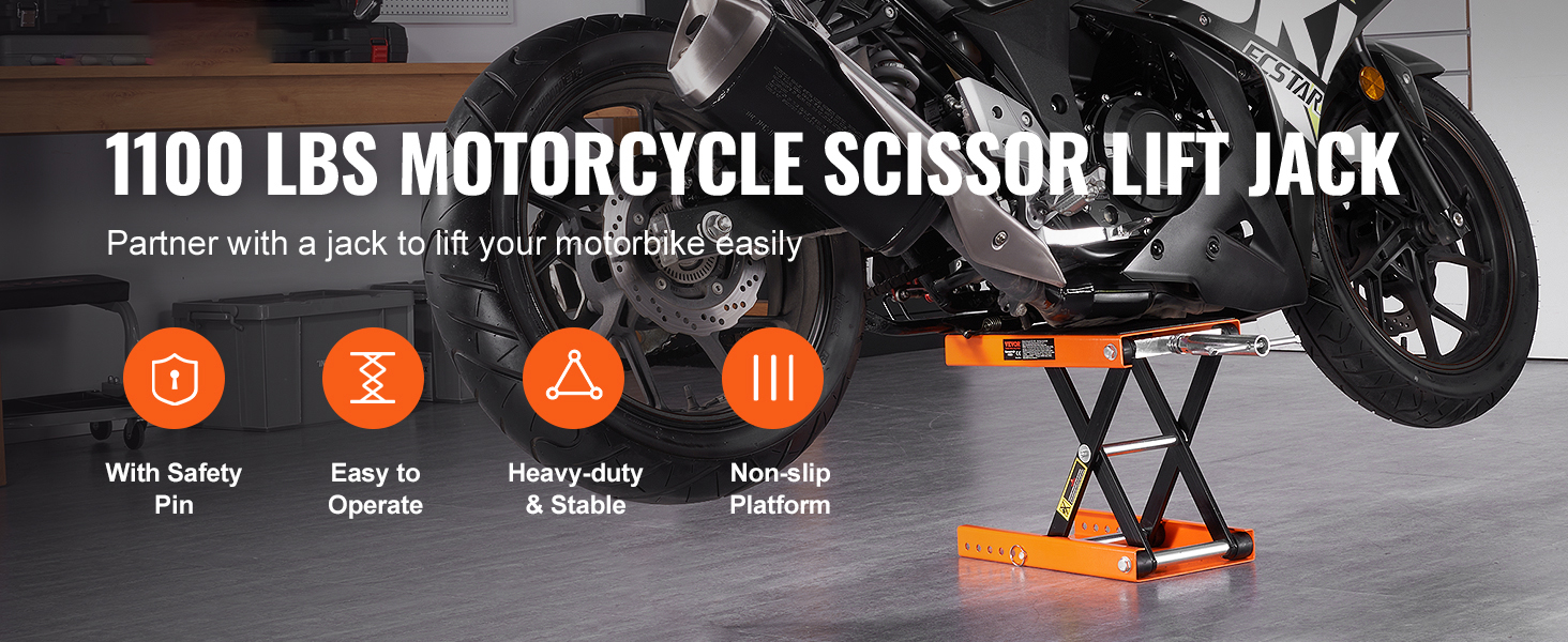VEVOR Motorcycle Lift, 1100 LBS Motorcycle Lift ATV Chile