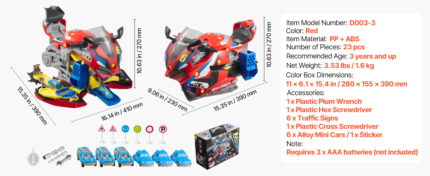 red motorcycle engine toy