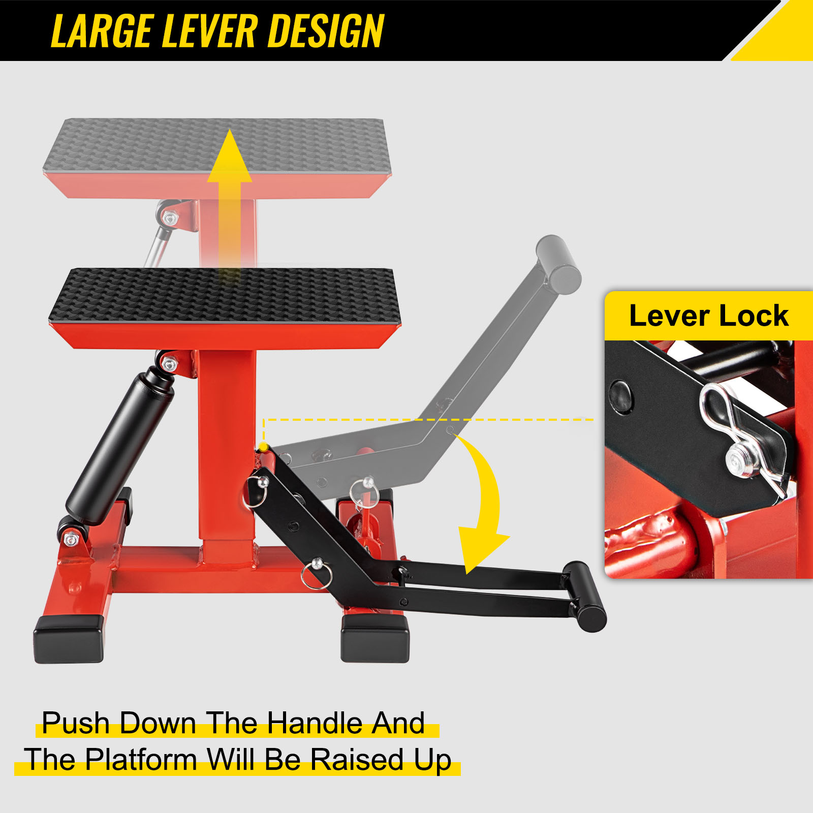 thumbnail image 2 of JFG RACING Dirt Bike Jack Stand – Adjustable Heavy Duty Motorcycle Lift, Universal 2 of 5