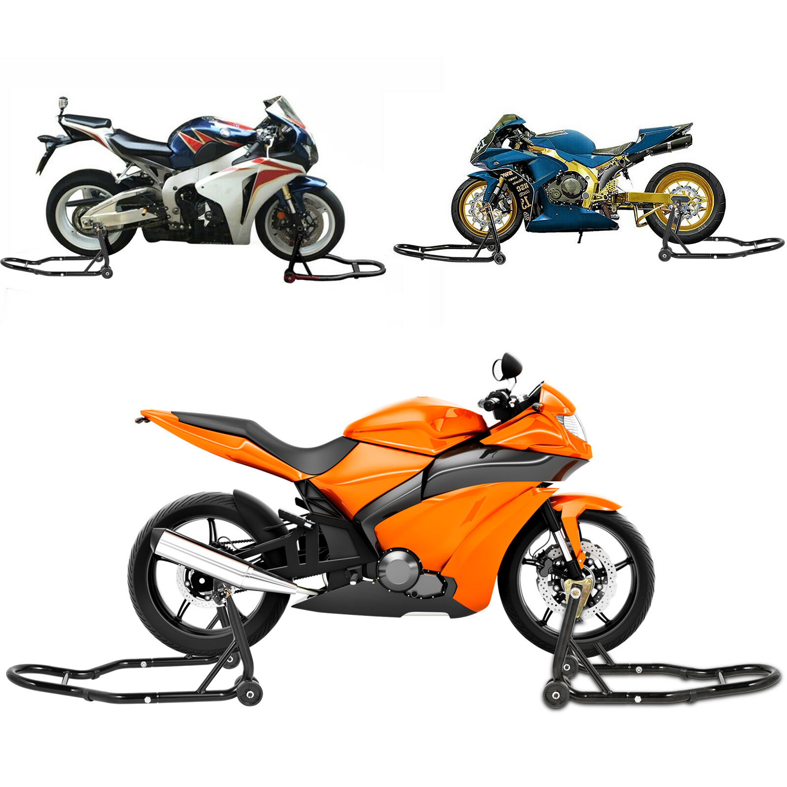 VEVOR VEVOR Motorcycle Stand Paddock Stand Steel Rear Fork Lift Sport