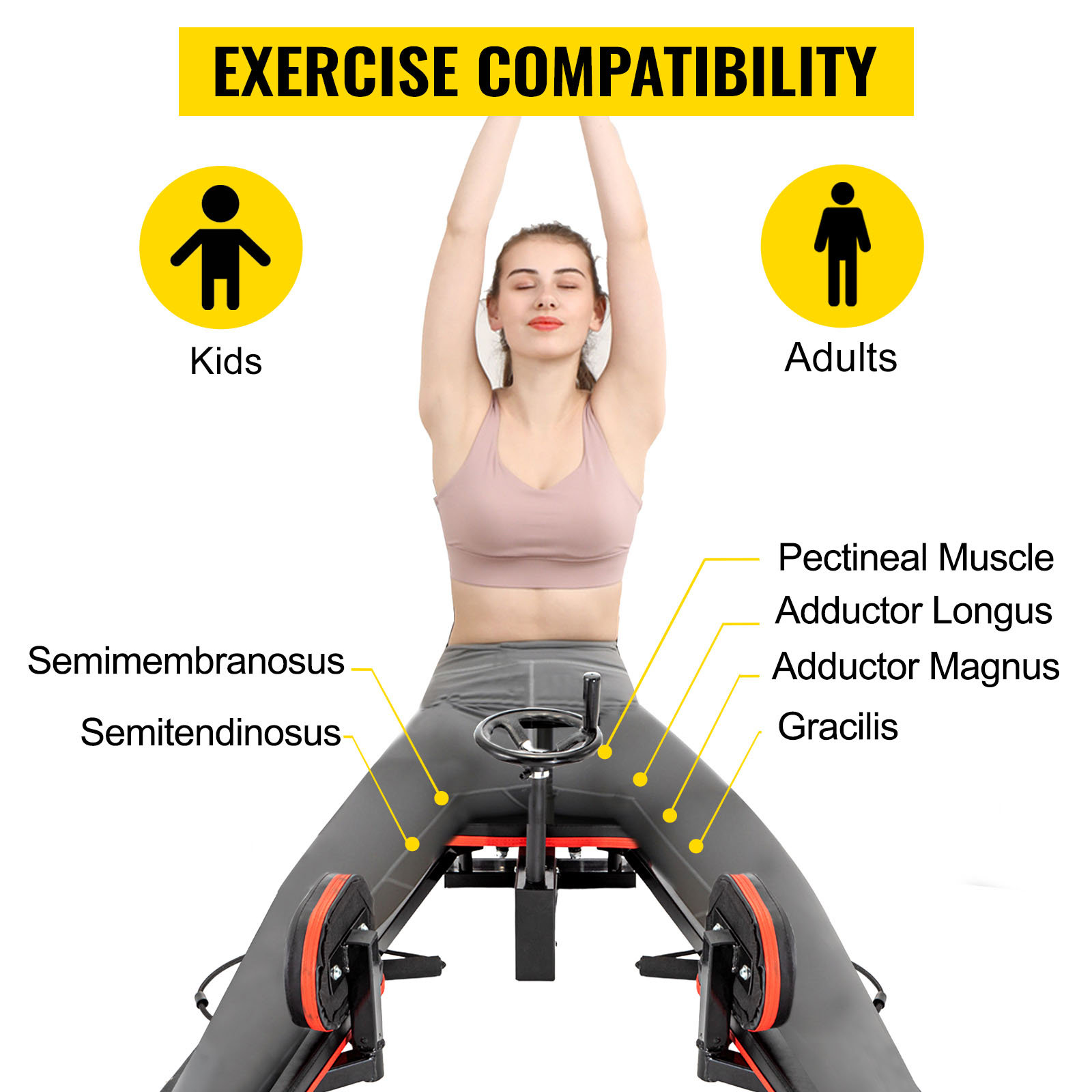 Leg Stretcher， Leg Split Stretcher Machine for Flexibility Kids Adults  Splits，Stretch Machine for Home Gym