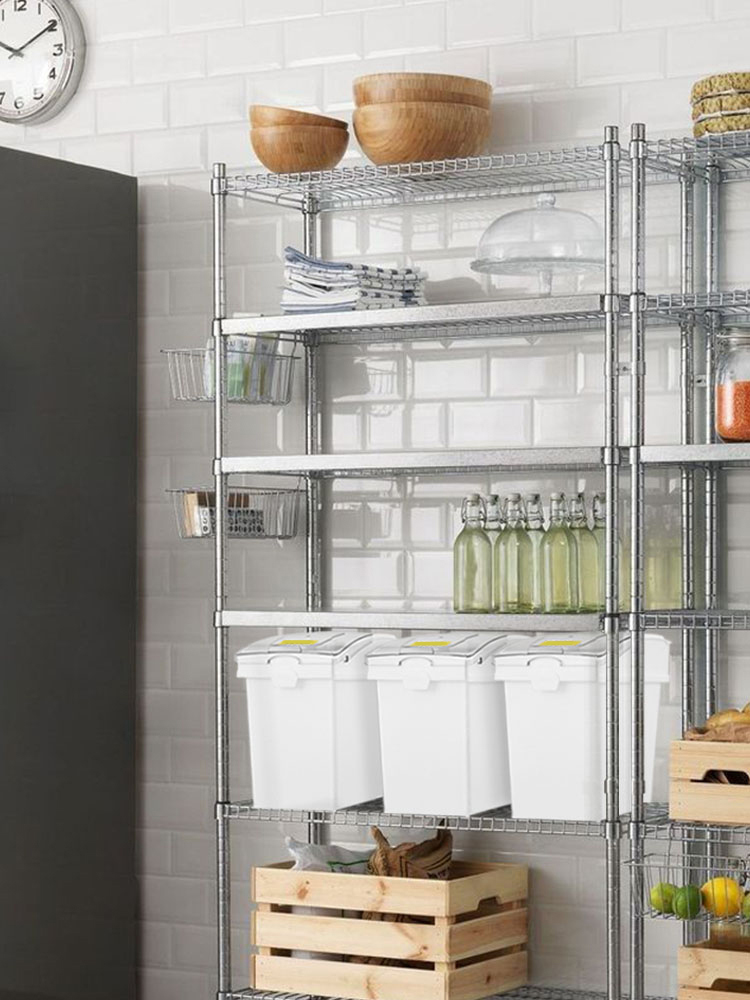ingredient storage bin,white,PP material