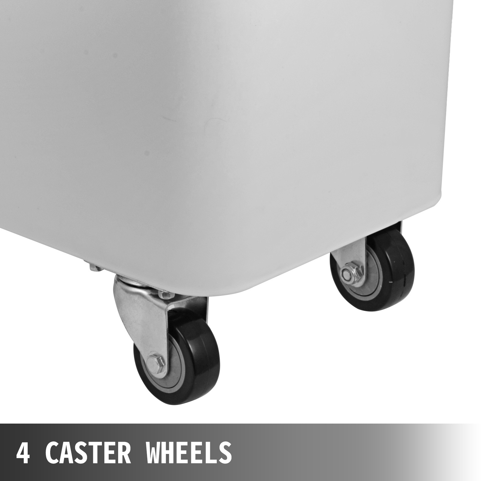 Carlisle® Ingredient Bin with Casters & Sliding Lid, White