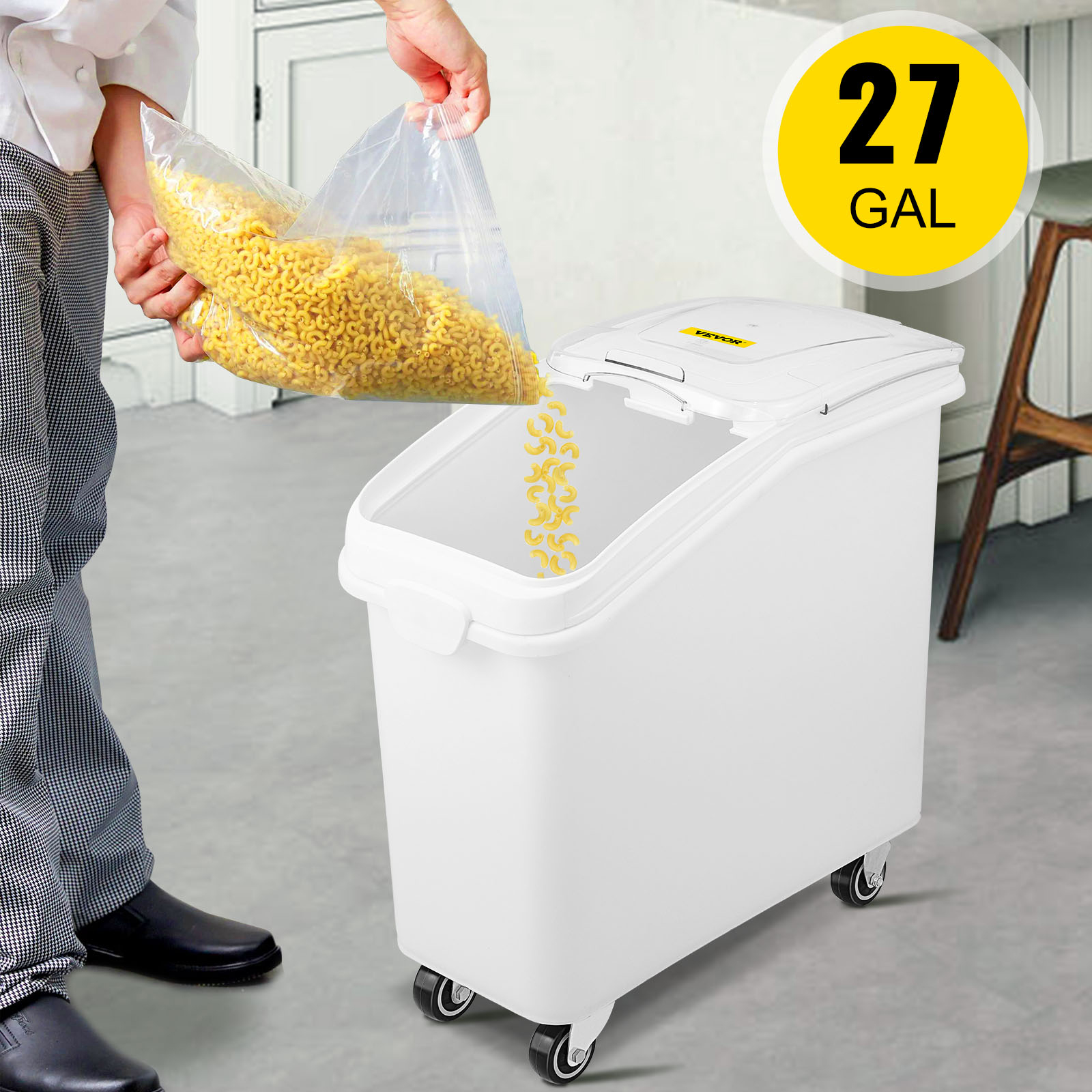 Homz 27 Gallon Tough Tote, Plastic Bins & Drawers, Household