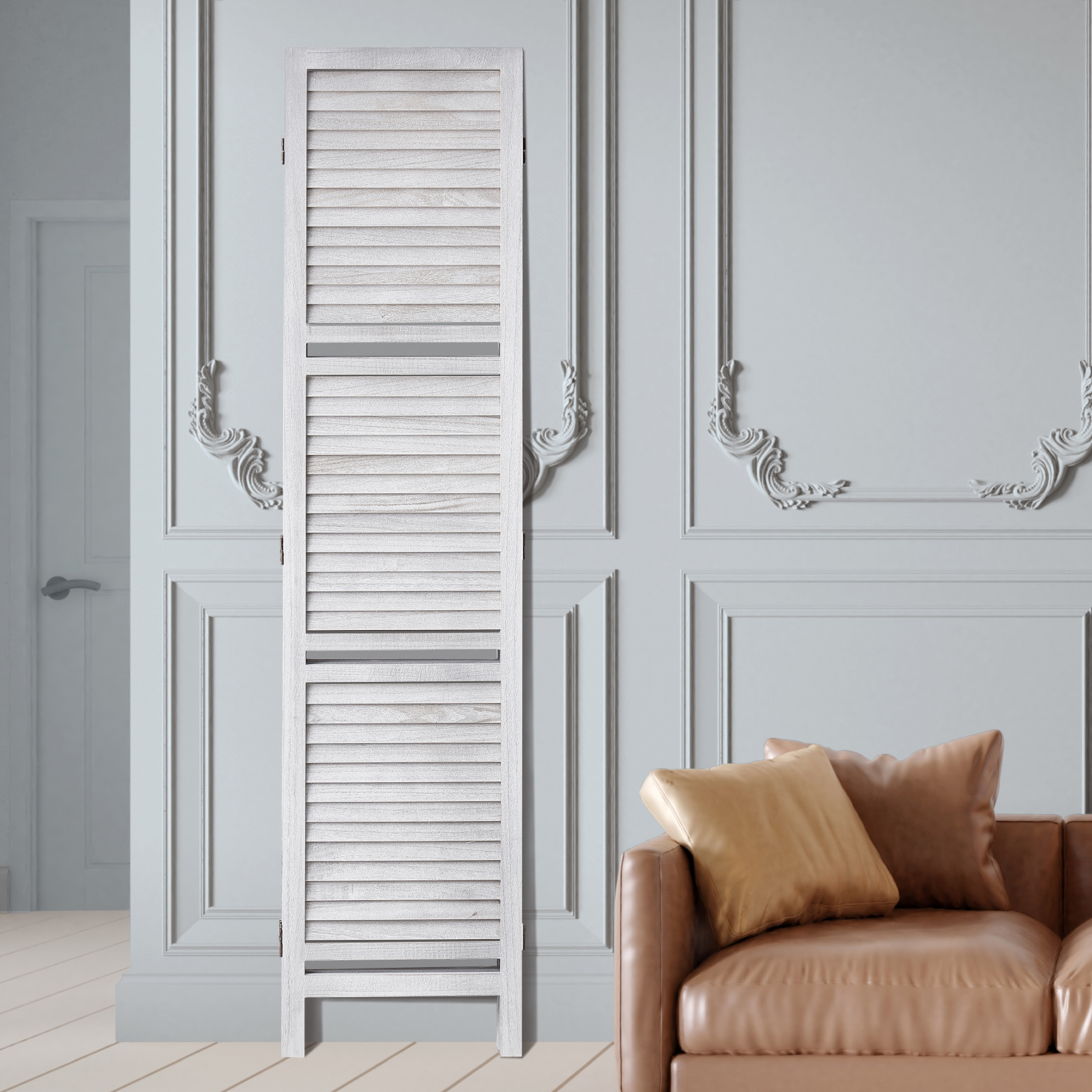 Wood Room Divider Wooden Screen 4/6/8 Panel for Room Separation Home Office - Picture 58 of 110