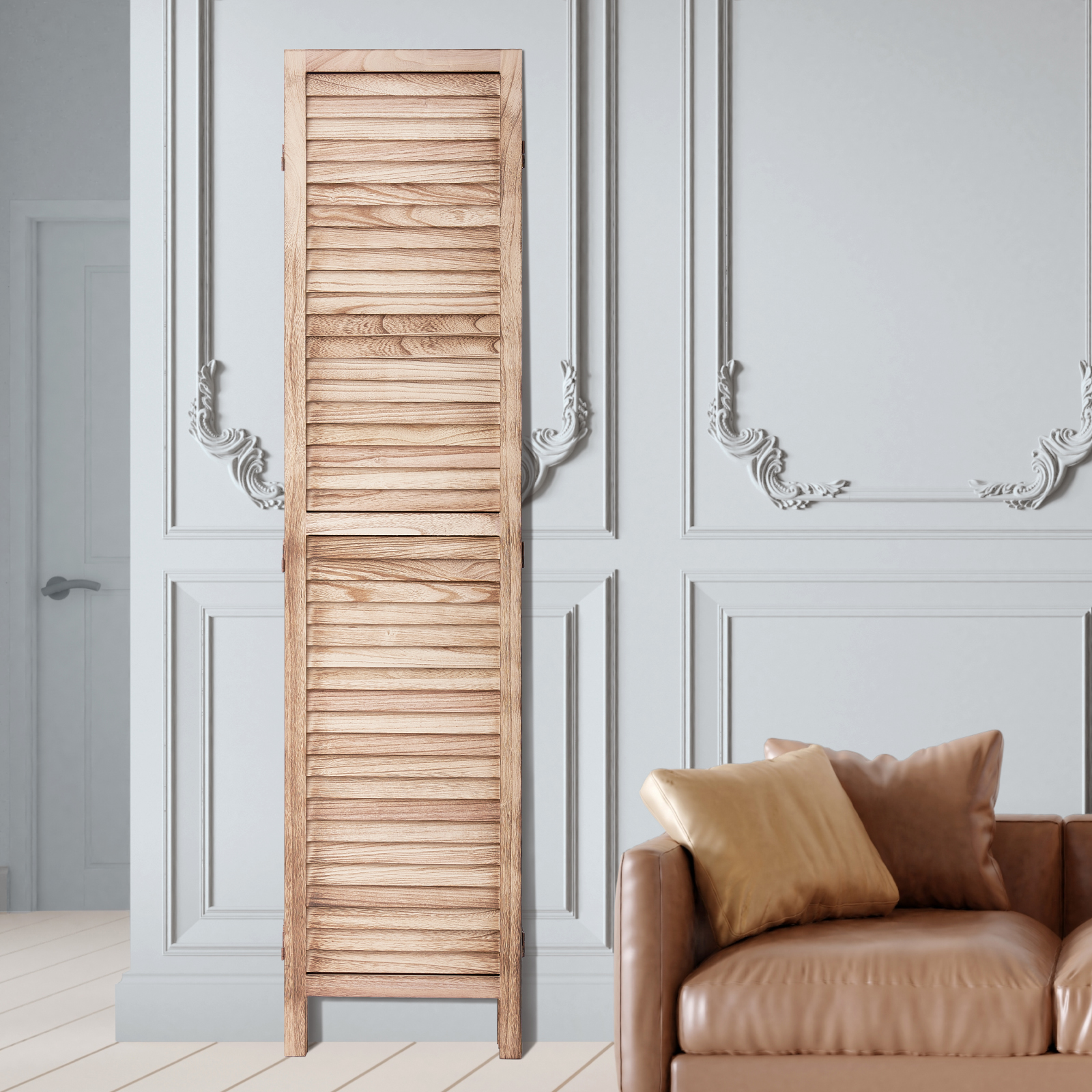 Wood Room Divider Wooden Screen 4/6/8 Panel for Room Separation Home Office - Picture 70 of 110