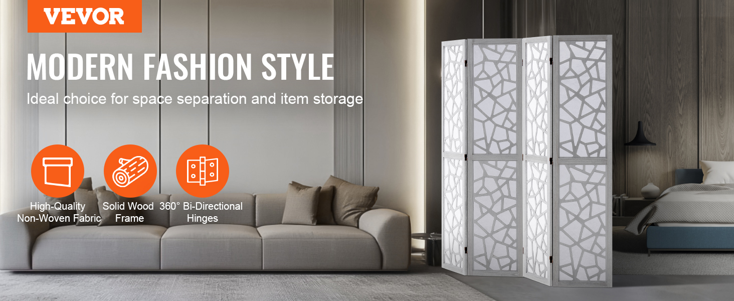 3 Pan Pliant Partition De Diviseur De Chambre Bois Paravent