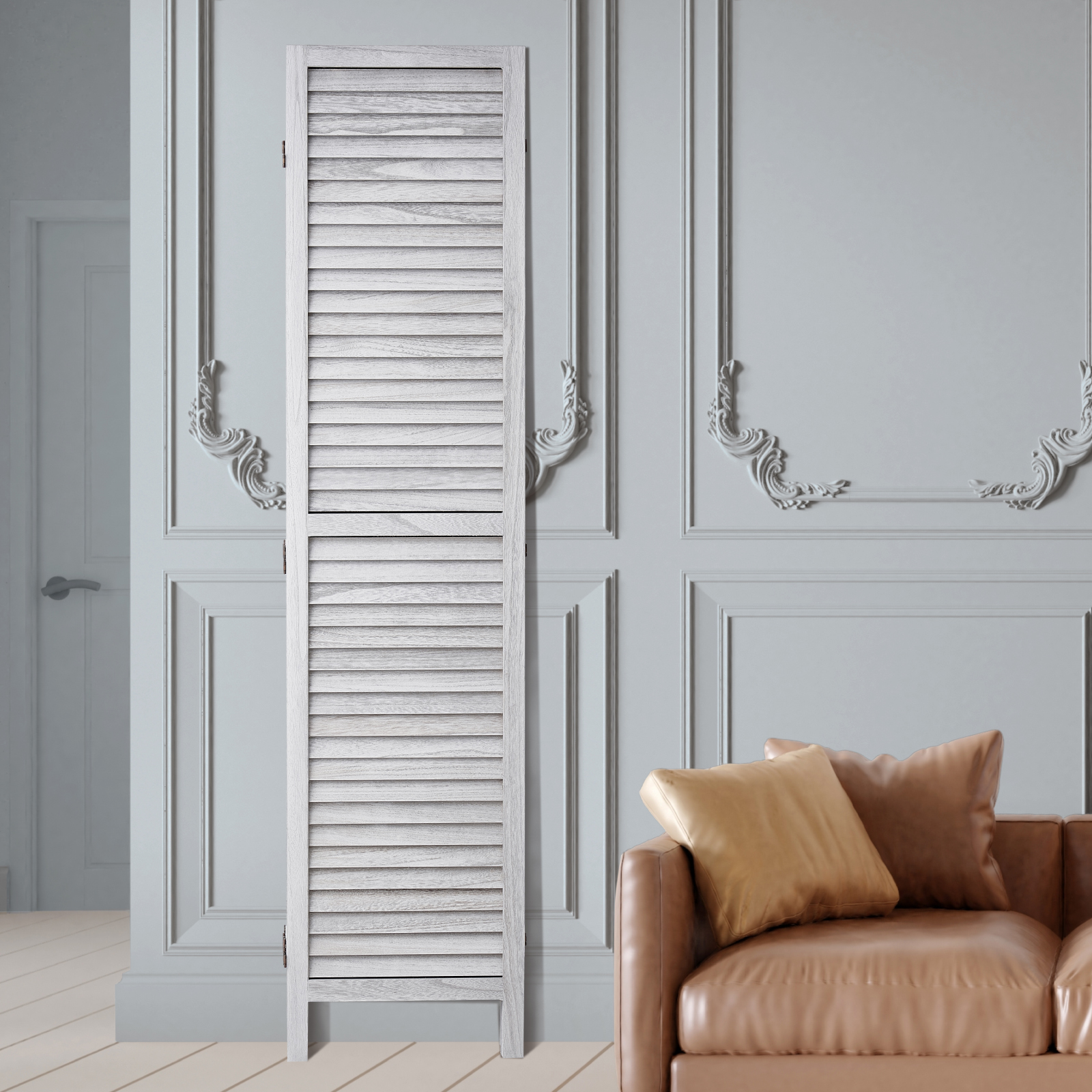 Wood Room Divider Wooden Screen 4/6/8 Panel for Room Separation Home Office - Picture 22 of 110