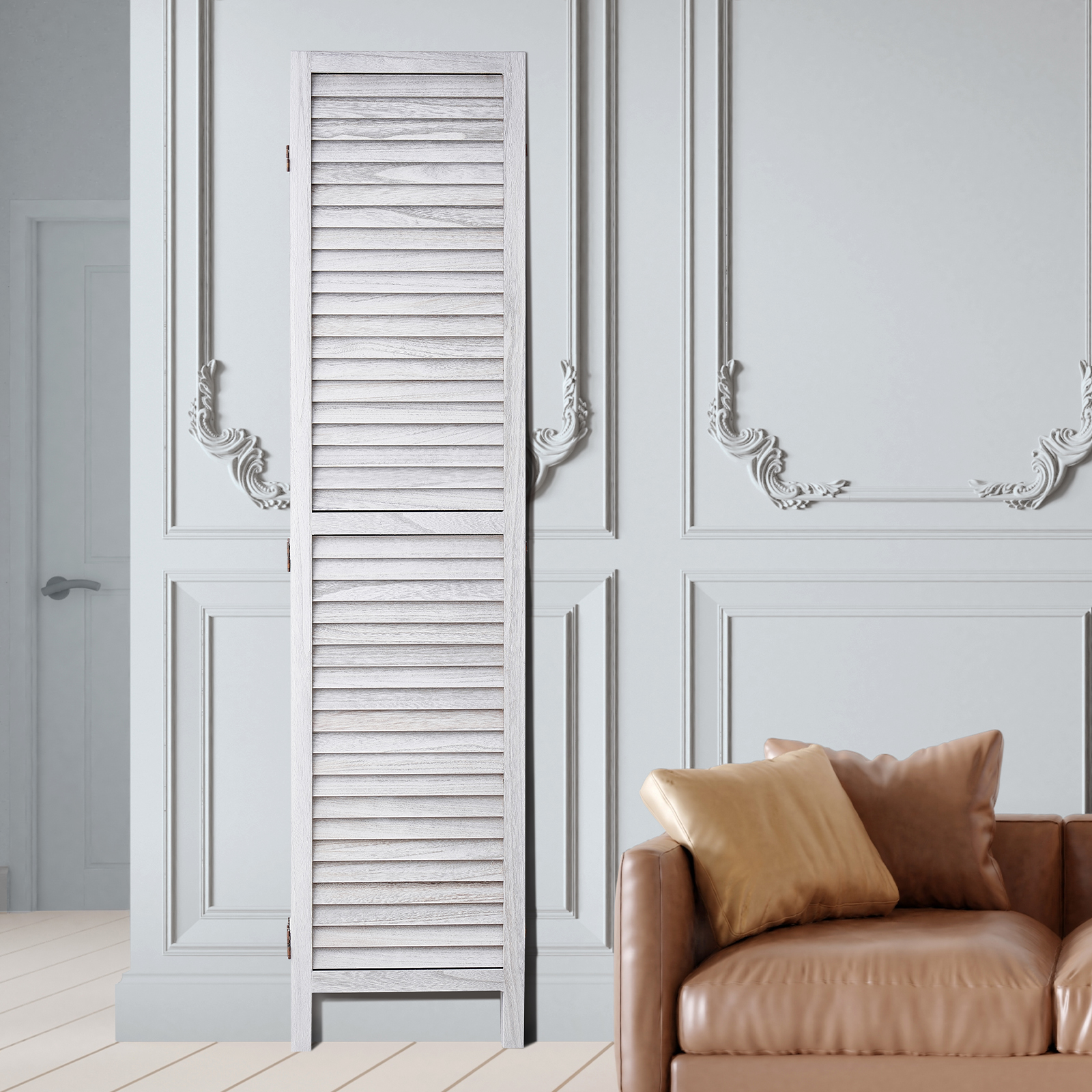 Wood Room Divider Wooden Screen 4/6/8 Panel for Room Separation Home Office - Picture 46 of 110