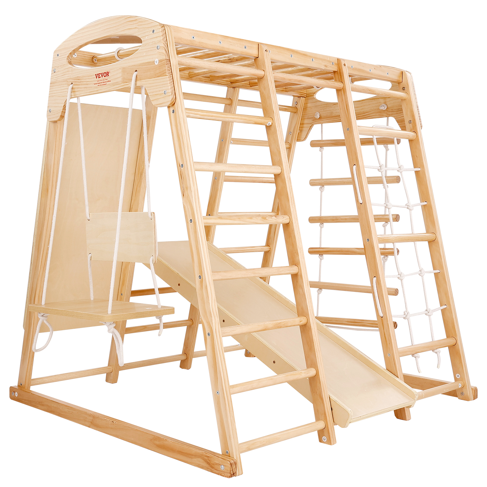 Indoor Jungle Gym 7-in-1 Toddler Indoor Playground Wooden Climbing L/M - Picture 24 of 26