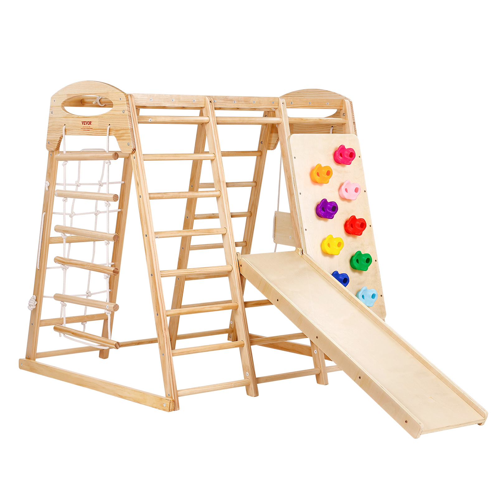 Indoor Jungle Gym 7-in-1 Toddler Indoor Playground Wooden Climbing L/M - Picture 25 of 26