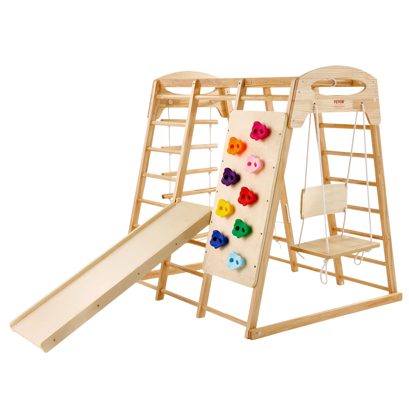 Indoor Jungle Gym 7-in-1 Toddler Indoor Playground Wooden Climbing L/M - Picture 23 of 26