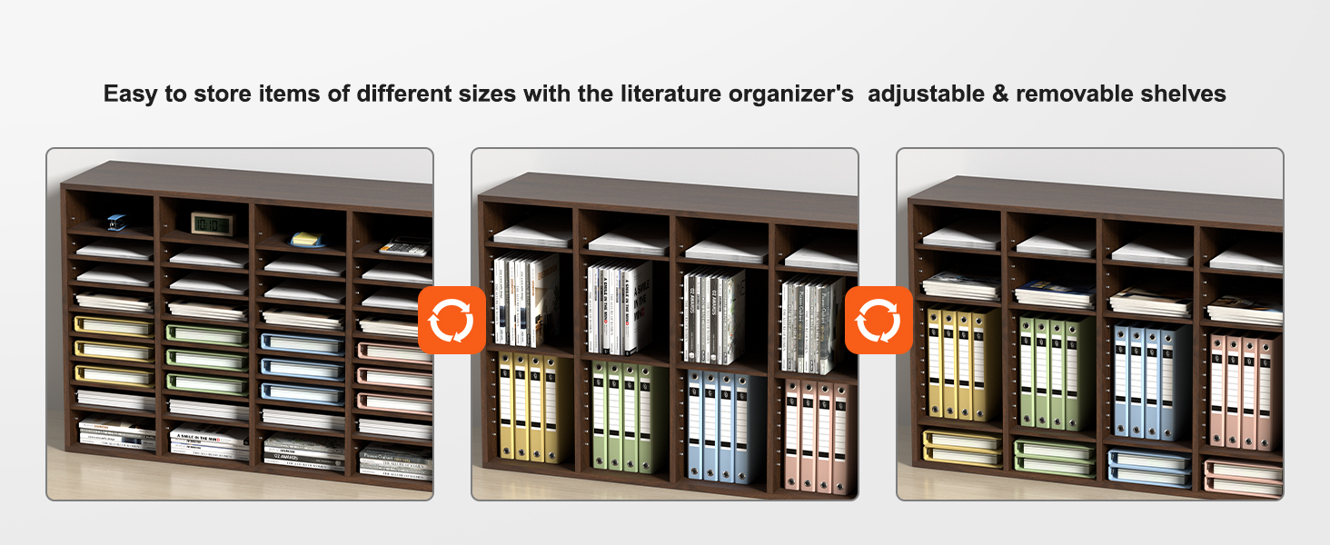 VEVOR Literature Organizers, 24 Compartments Office Mailbox with