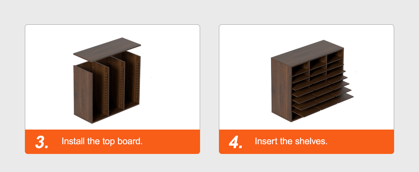 VEVOR Literature Organizers, 24 Compartments Office Mailbox with