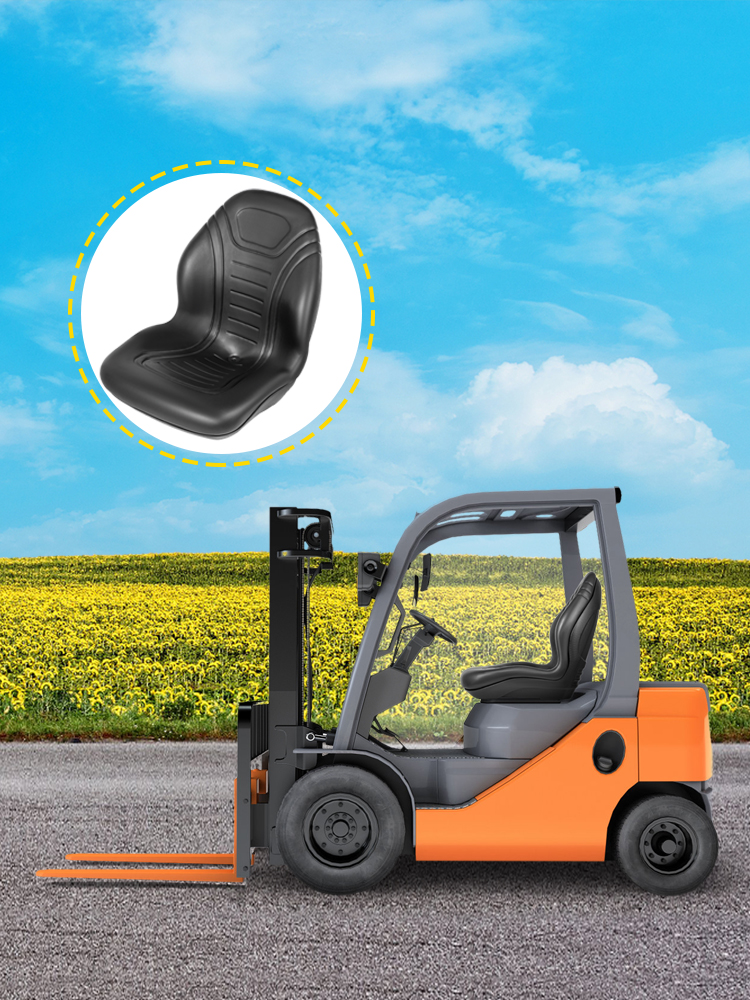 VEVOR VEVOR Yamaha Tractor Seat High Back Mower Seat Black Vinyl