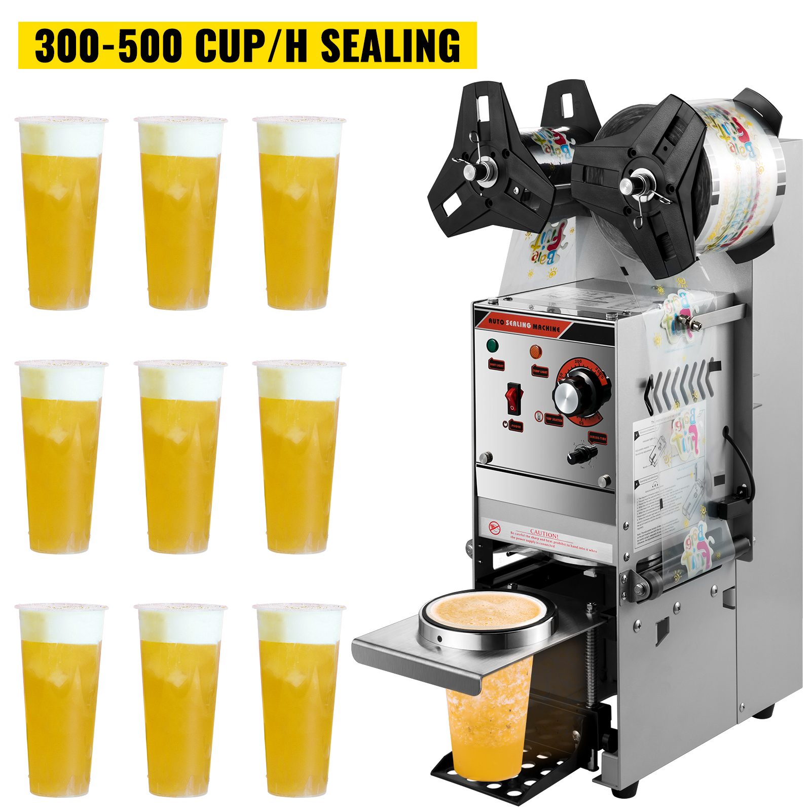 VEVOR Machine à Sceller la Tasse de Thé Automatique 450 W, Scellant à Tasse  de Thé