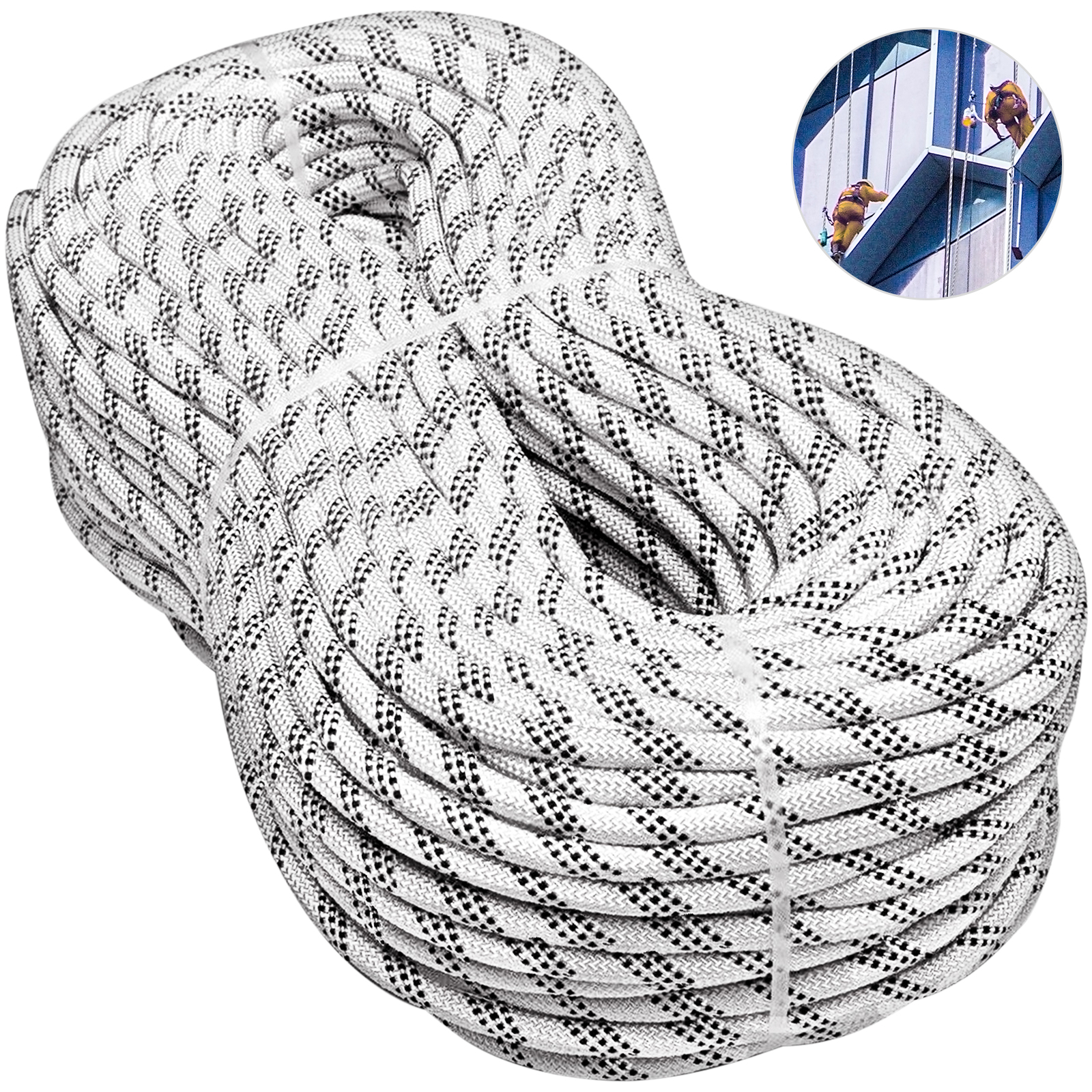 Nylon Rope 3/8 x 1000' Premium Heavy Duty White or Black