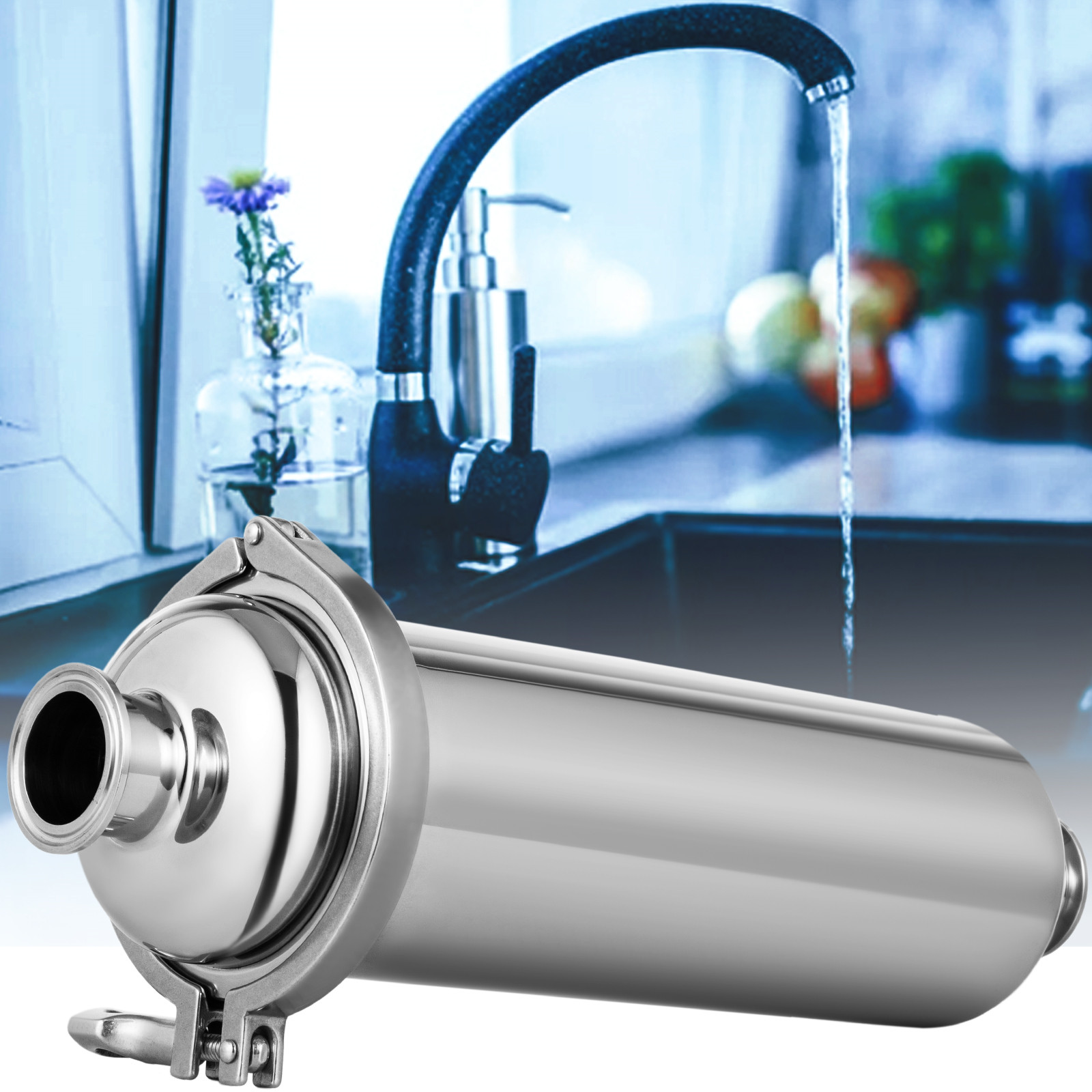 Bier-Inline-Filter 150 Mikron 80 Mesh - Für Home Brewing, Brauwasser Filtration