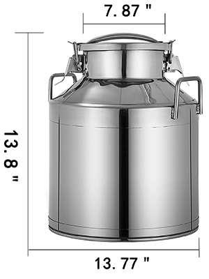 Plain Stainless Steel Milk Pot, Capacity: 1 Kg To 15 Kg Approx, Size: 7x28  Inch