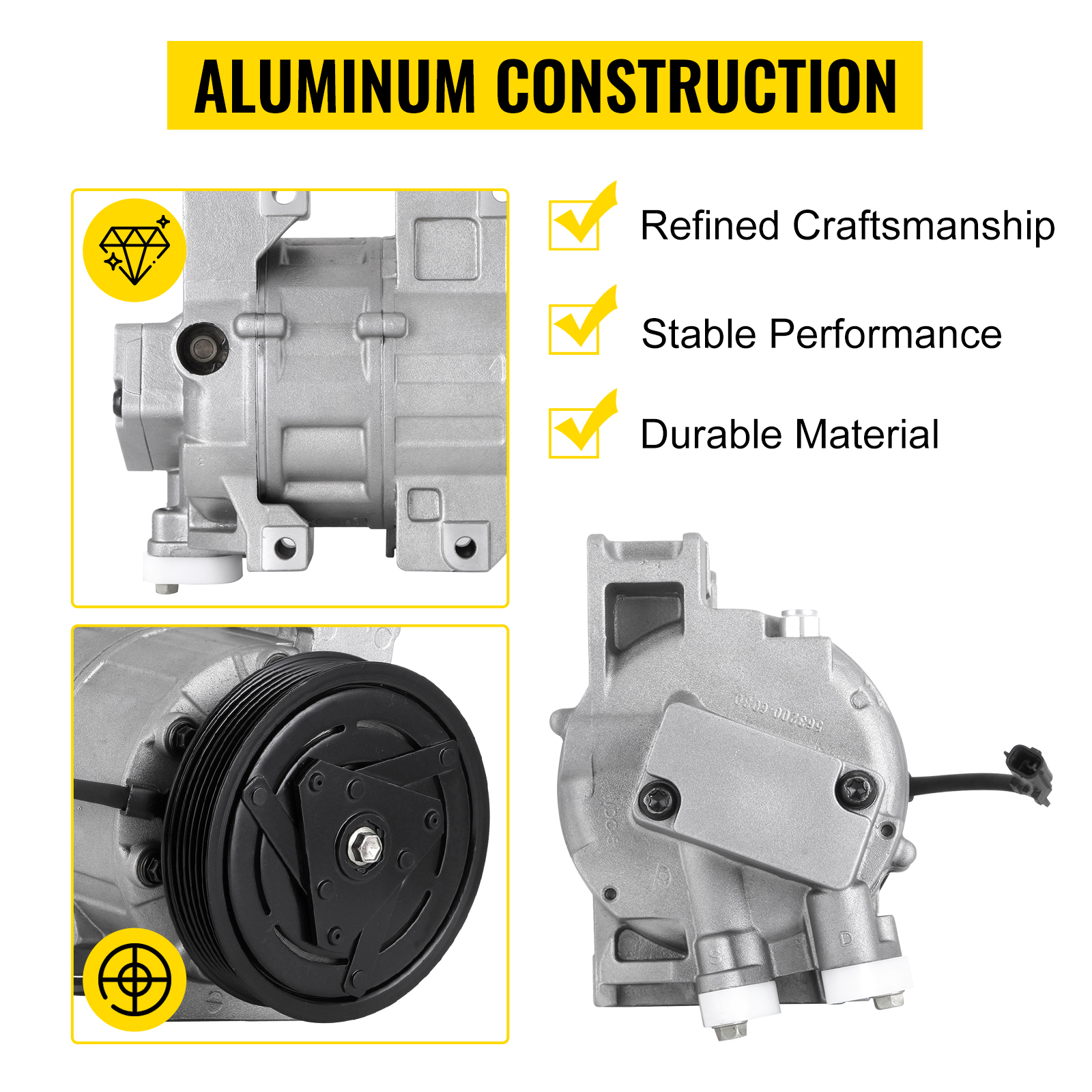 VEVOR CO 10886C AC compressor for Nissan 2.5l Air Conditioner