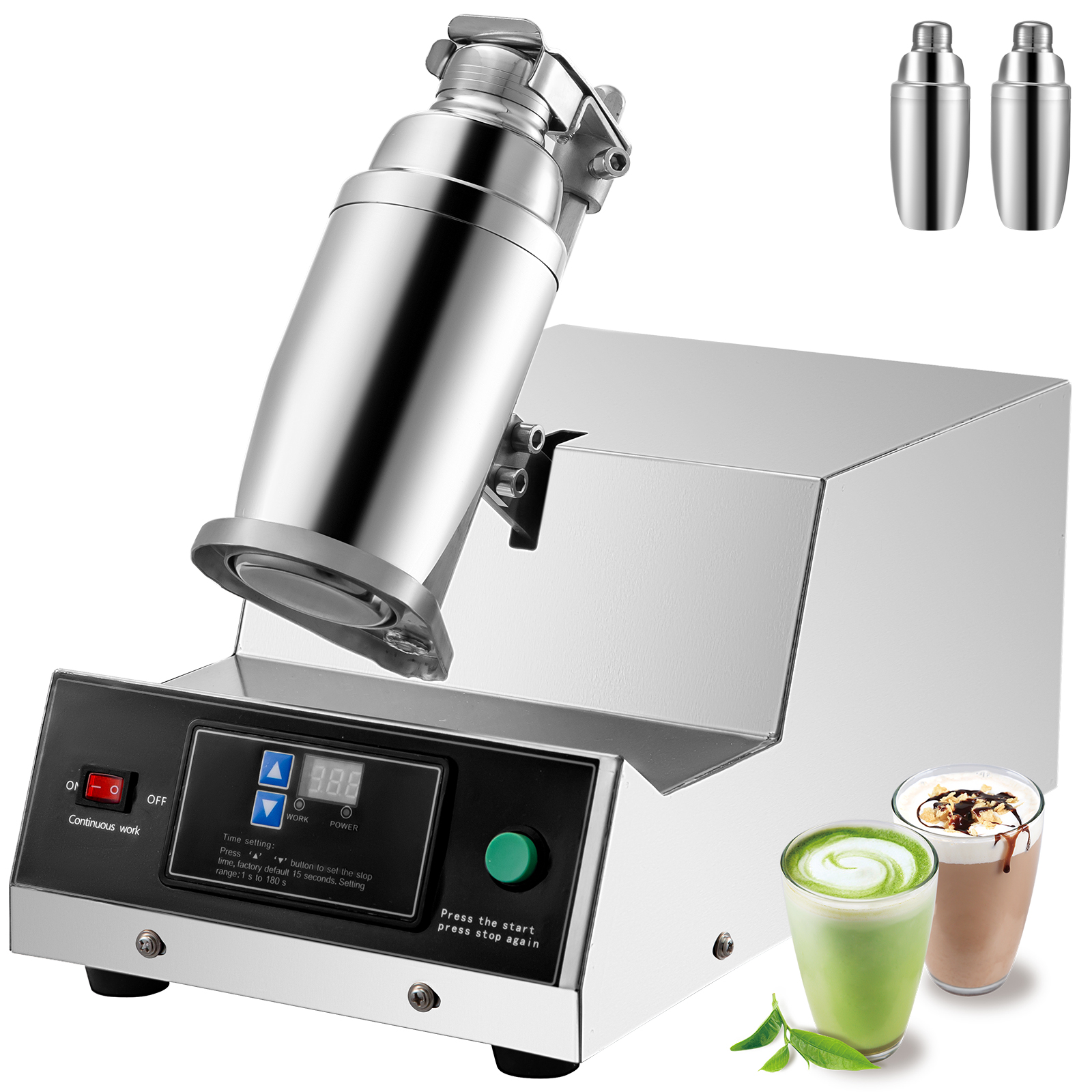 Electric Bubble Boba Milk Tea Shaker Shaking Machine Mixer 400R/Min Control  Shop