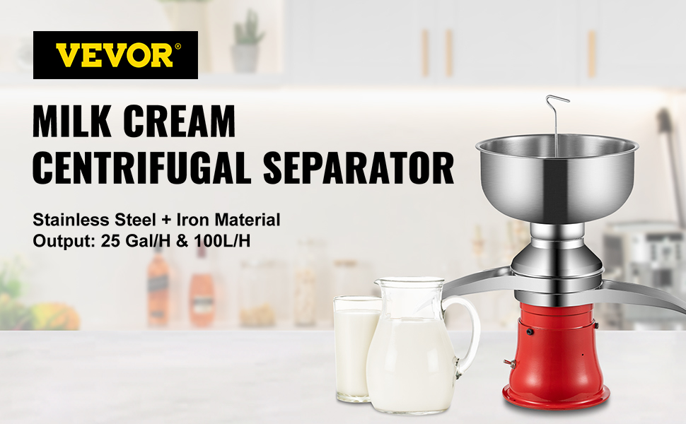 Cream separator : separate the cream from the milk instantaneously - 500 to  2000L/H