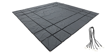 VEVOR Flatbed Tarps, 18OZ Flatbed Truck Tarp, 16x16 Ft Polyethylene ...