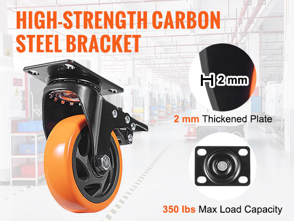 VEVOR Roulettes Pivotantes Lot de 4 Roulettes pour Meubles ...